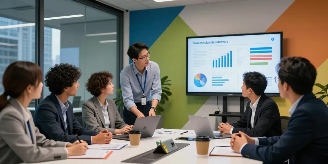 Team collaboration in a modern office environment at WPS Official Website, showcasing business strategies and innovation.