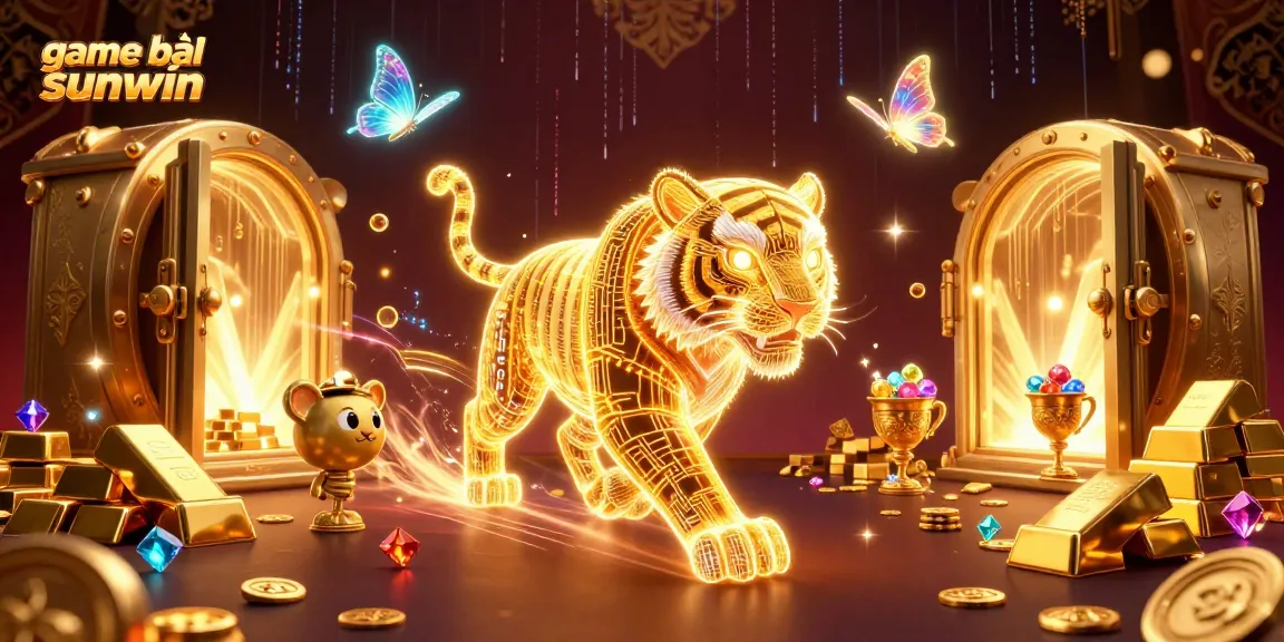 Experience the vibrant thrill of game bài sunwin in a digital casino with dazzling treasures and energy.